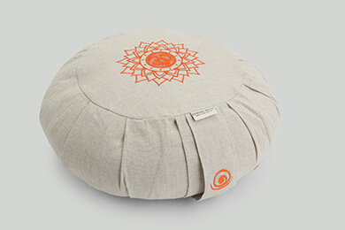 Buy OM Embroidered Round Meditation Cushion Online